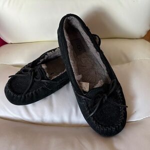 Uggs Black Moccasins Size 8